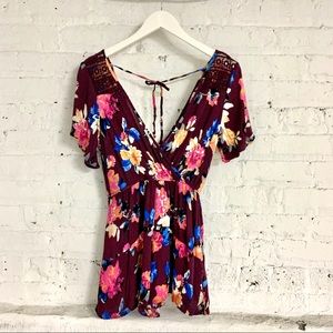 Xhileration Floral Romper XS